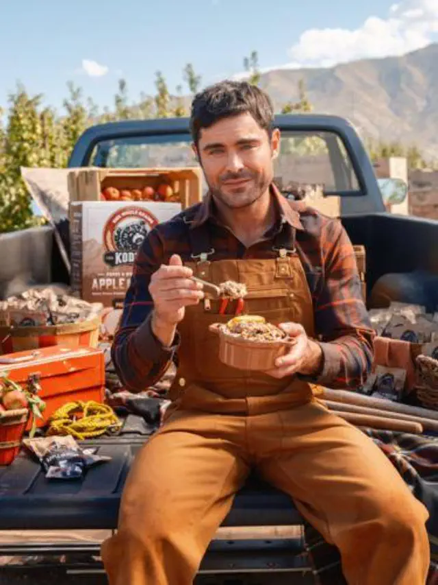 Kodiak and Zac Efron, the Chief Brand Officer, unveil their latest creation: Apple Brown Sugar Pecan Oatmeal.