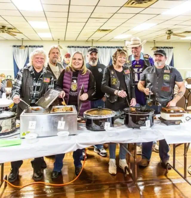Chili sampling event at the Legion