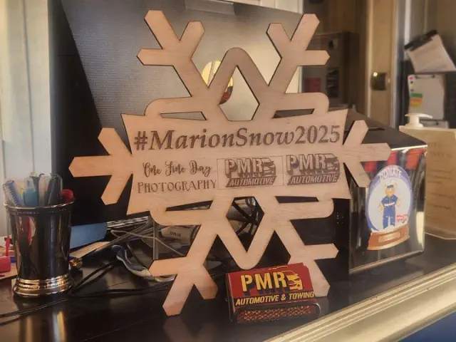 The Snowflake Chase event in Marion encourages residents to support local businesses this winter season.