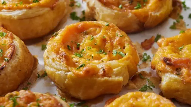 Chef's 10-minute chicken pesto pinwheels are the perfect air fryer treat!